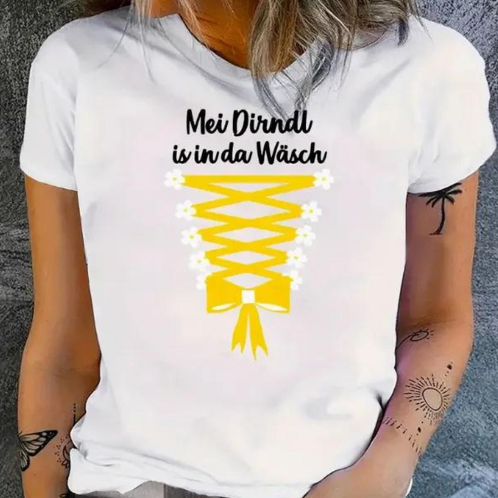 Gala - T-shirt til kvinder med Dirndl-design til Oktoberfest