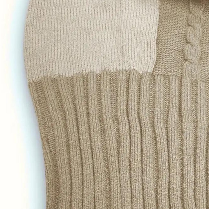 Rhianna - Elegant strikket sweater med v-hals til kvinder