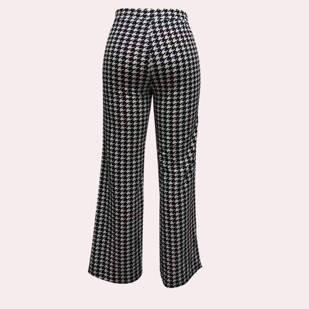 Zahara - Moderne houndstooth-bukser til kvinder