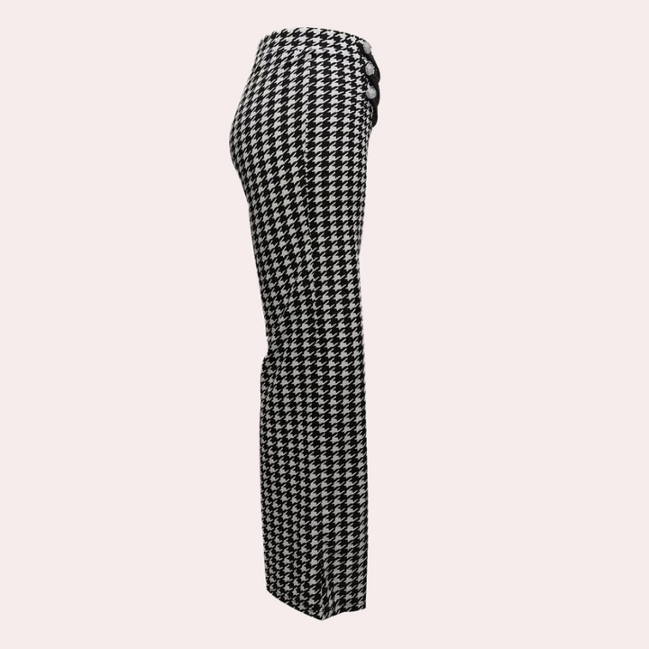 Zahara - Moderne houndstooth-bukser til kvinder