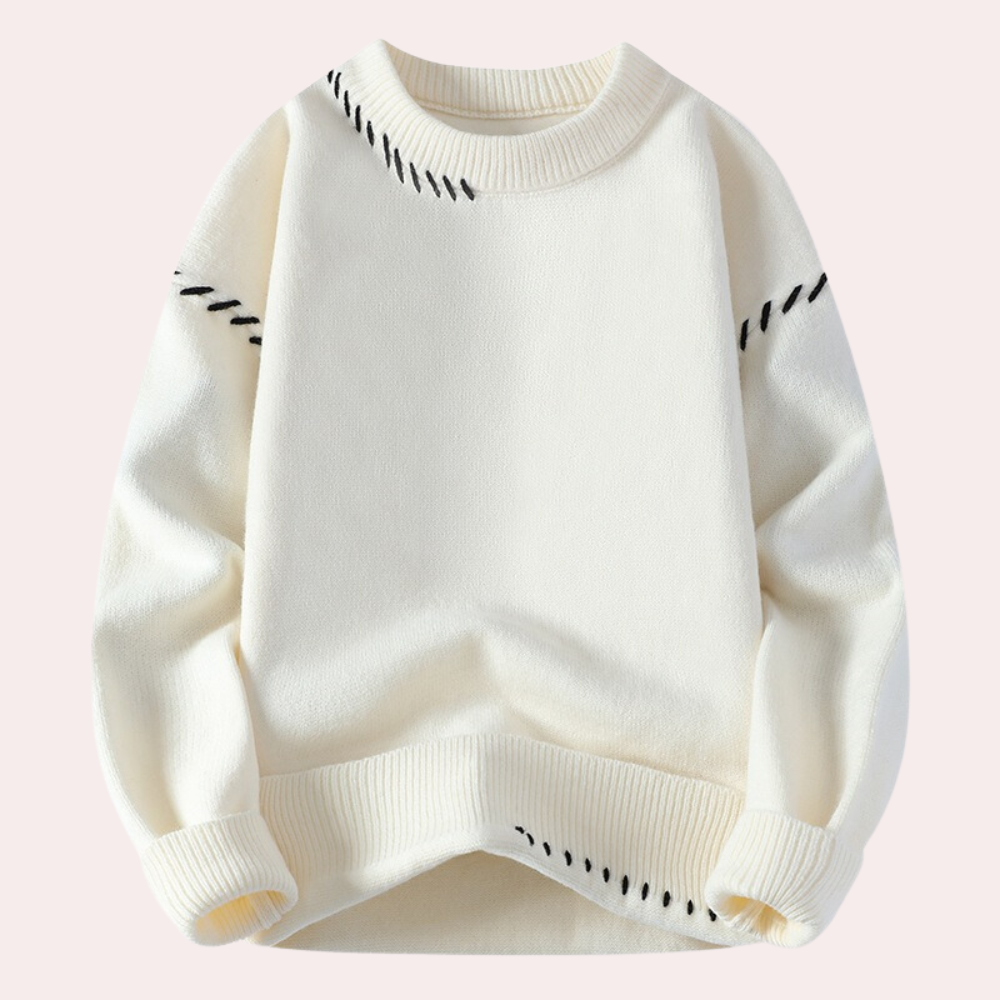 Zenia - Sweater med rund hals til kvinder