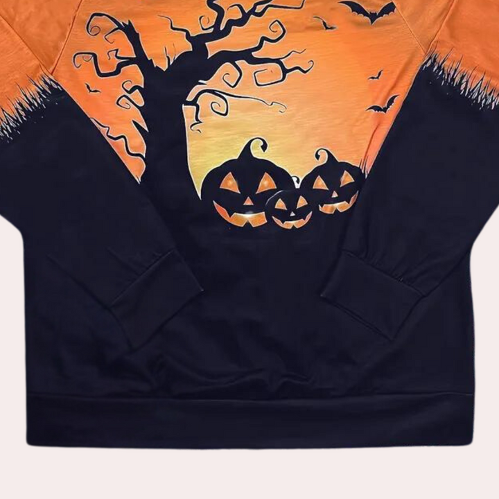 Elza - Afslappet Halloween-sweatshirt til kvinder