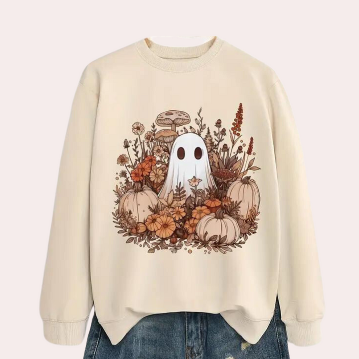 Juli -  Halloween-sweatshirt til kvinder