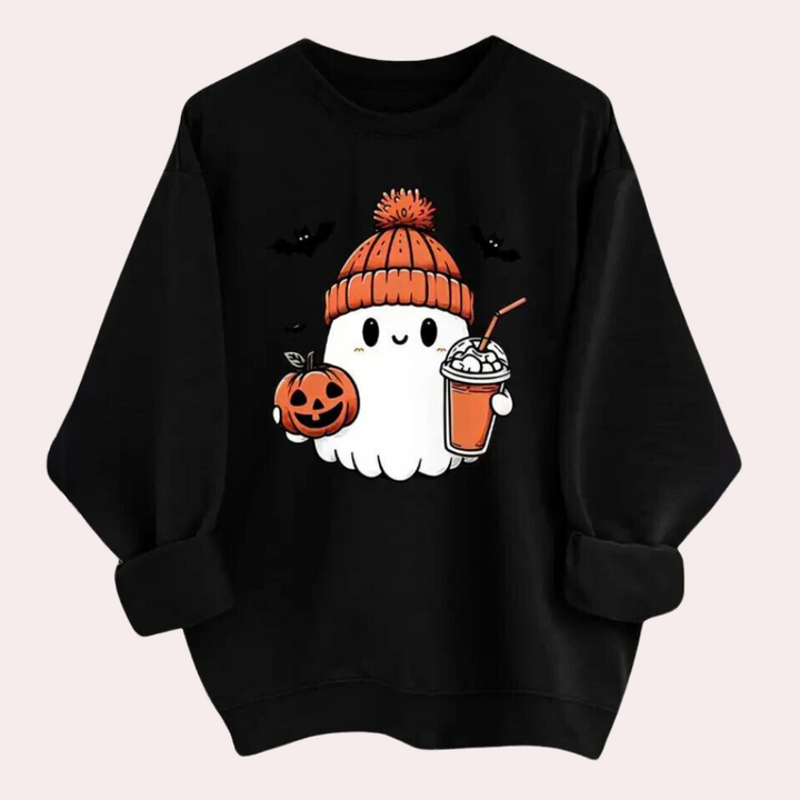 Dominika - Moderigtig Halloween-sweatshirt til kvinder