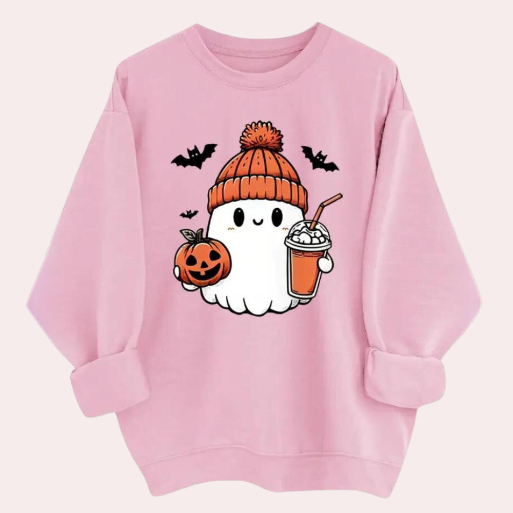 Dominika - Moderigtig Halloween-sweatshirt til kvinder