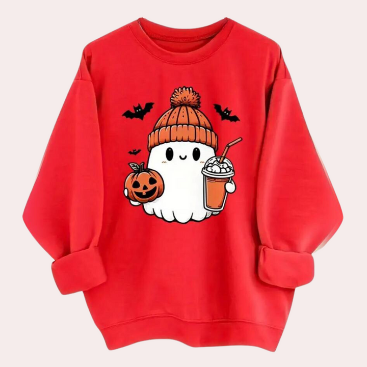 Dominika - Moderigtig Halloween-sweatshirt til kvinder