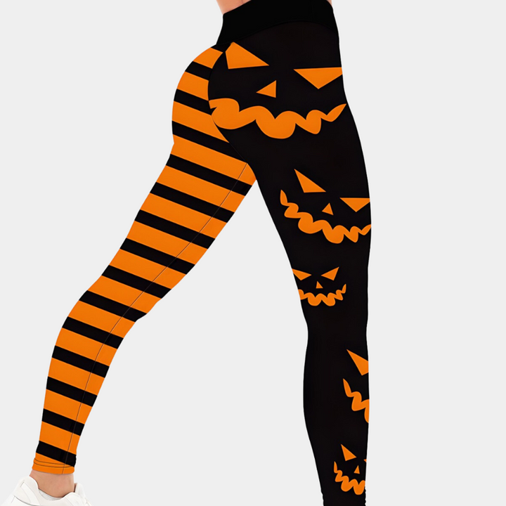 Katalin - Strækbare Halloween-leggings til kvinder