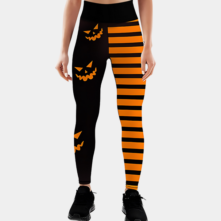 Katalin - Strækbare Halloween-leggings til kvinder