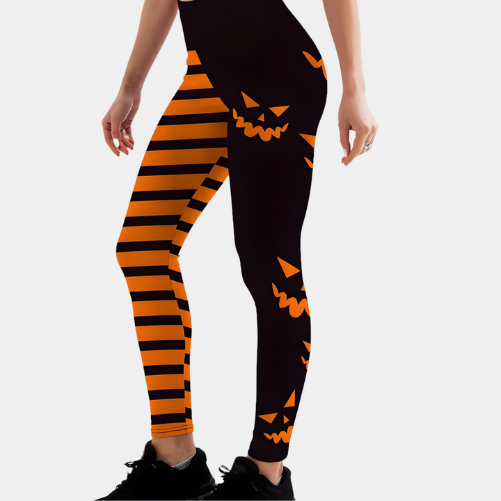 Katalin - Strækbare Halloween-leggings til kvinder