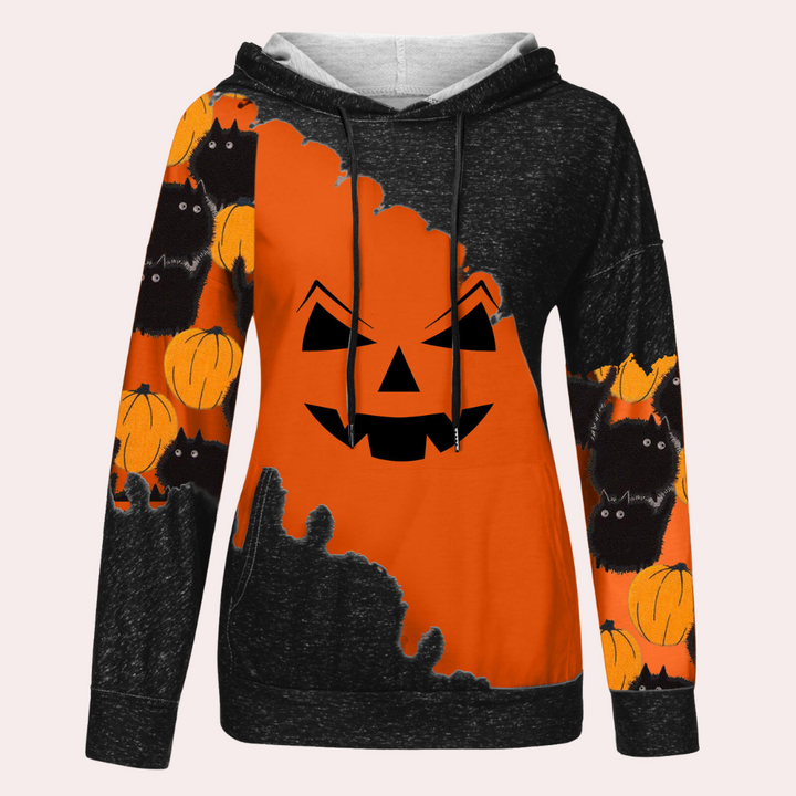 Elizabet - Trendy Halloween-sweatshirt til kvinder