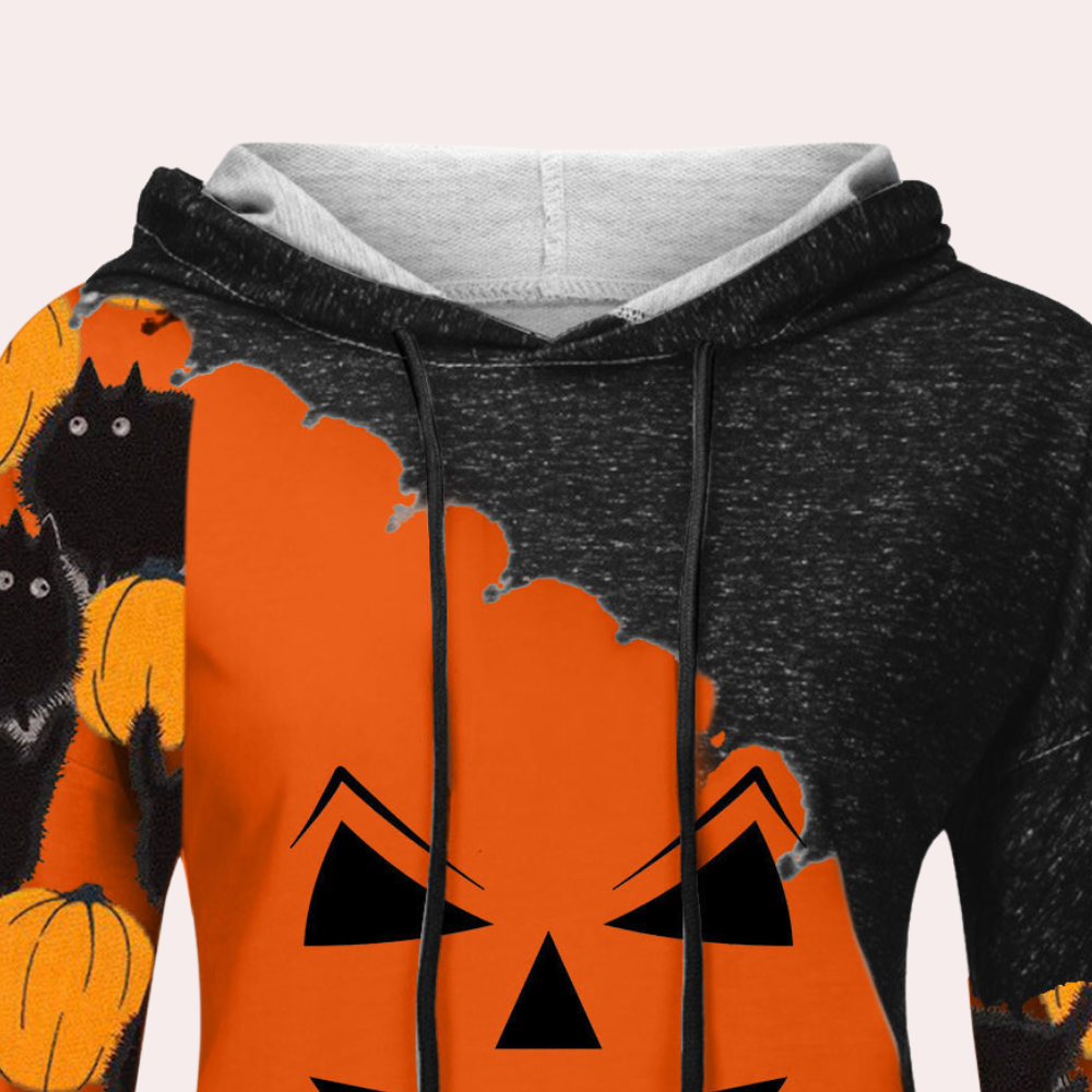 Elizabet - Trendy Halloween-sweatshirt til kvinder