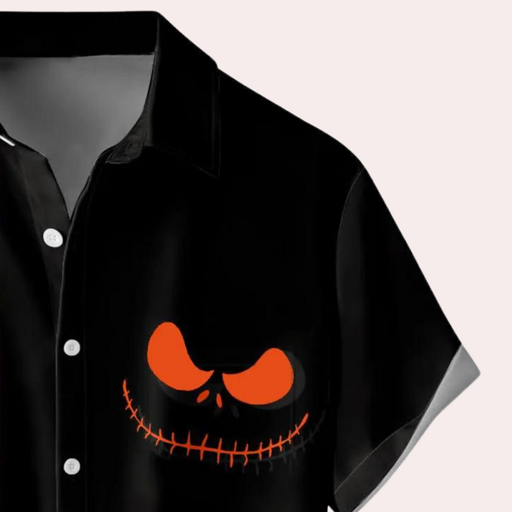 Orban - Klassisk Halloween button-down-herreskjorte