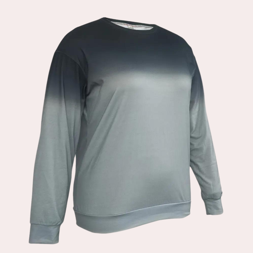 Ivet - Gradient sweatshirt med rund hals til kvinder