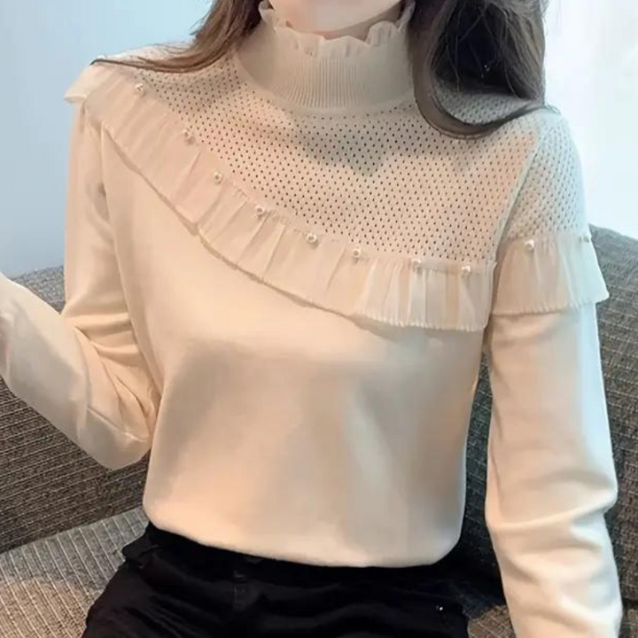 Zuleika - Elegant sweater med perler til kvinder