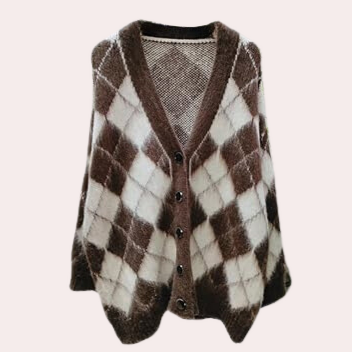 Clarimonde - Trendy ternet cardigan til kvinder