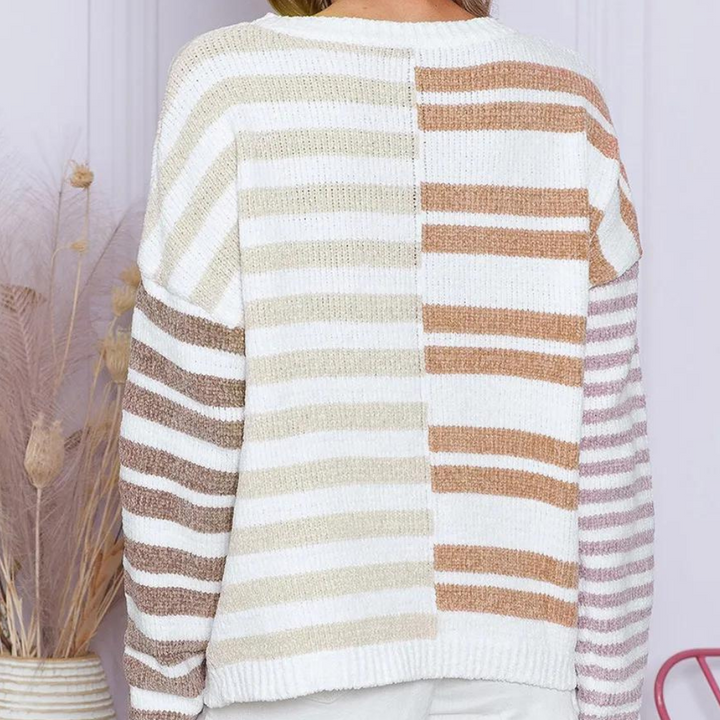 Opaline - Alsidig stribet sweater til kvinder