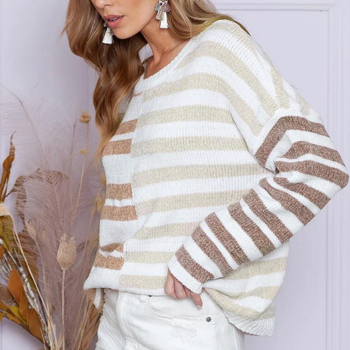 Opaline - Alsidig stribet sweater til kvinder