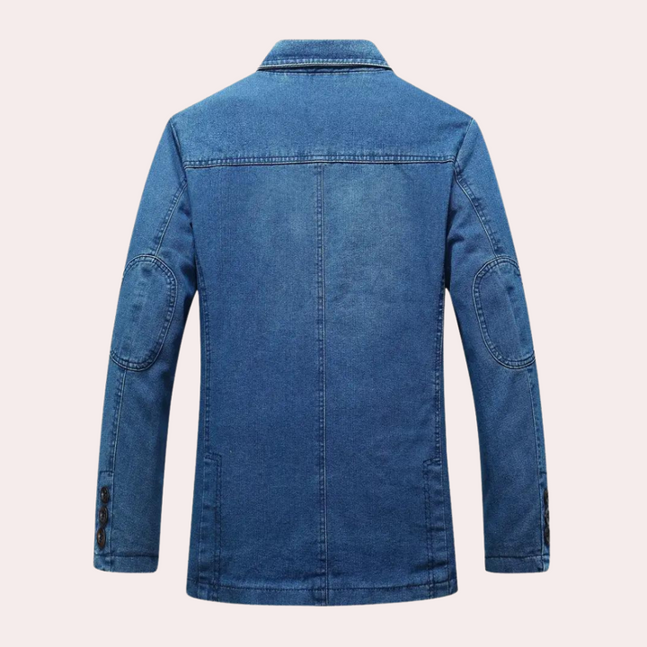 LOGAN - Elegant Denim Blazer til Mænd