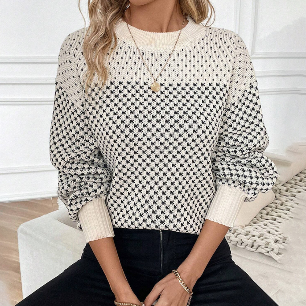 KATHRYN - Stilfuld Sweater med Faldende Skuldre til Kvinder