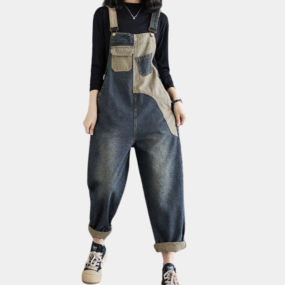 AGATA - Afslappede Denim Overalls til Dame