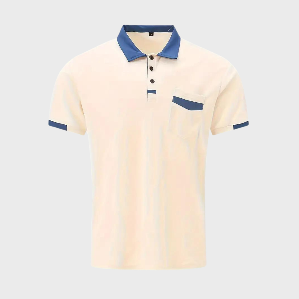 Beige poloshirt voor heren