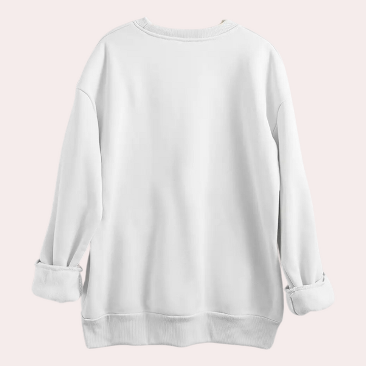 ROSELY - Sweater med Kattesymboler til Damer