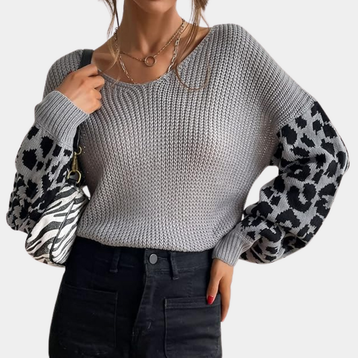 INES - Moderne Strikket Sweater til Kvinder