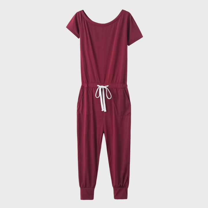 Elegant Jumpsuit med Snøre til Kvinder