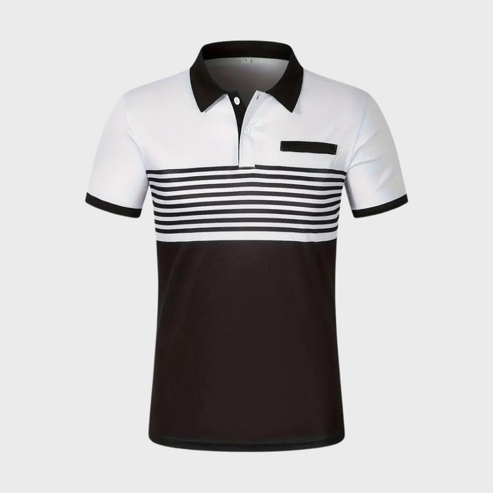 Otha - Stribet poloshirt til mænd